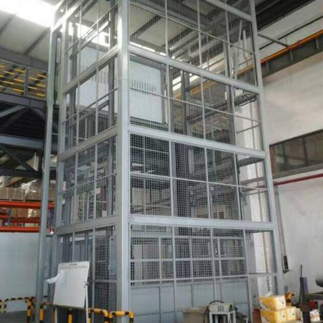 双河导轨式升降平台货梯